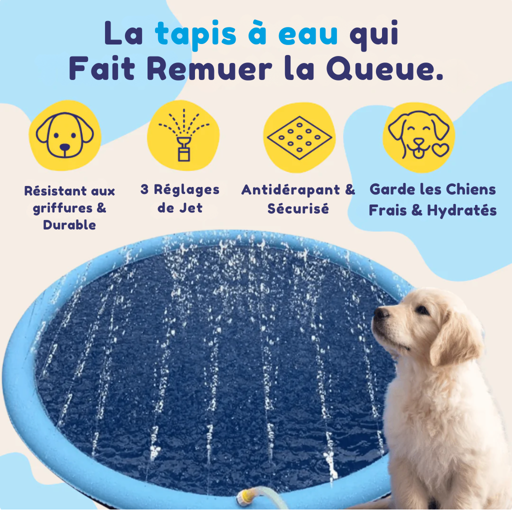 CaniCool – Le tapis à eau que tous les chiens adorent